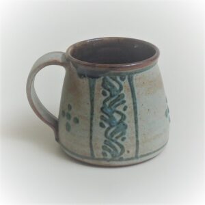 Coffee Mug Medium Trailed–cm30-blue-vertical vine